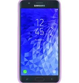 Coque TPU Couleur pour Samsung Galaxy J7 2018 Violet