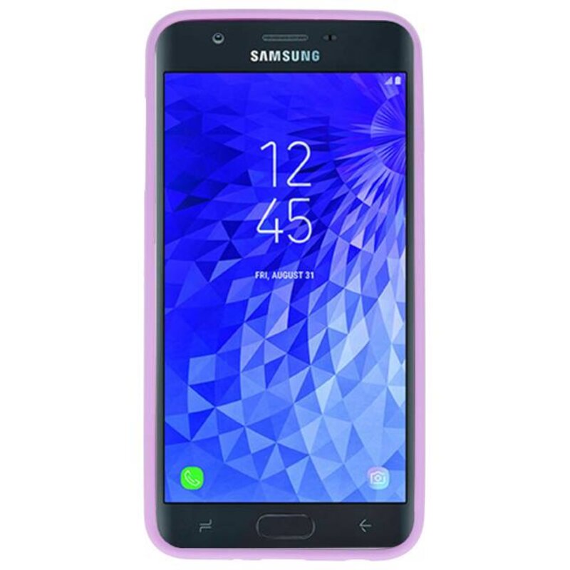 Farve TPU Taske til Samsung Galaxy J7 2018 Lilla