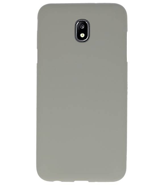 Coque TPU couleur pour Samsung Galaxy J7 2018 Gris