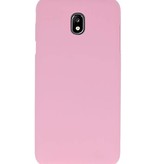 Coque TPU couleur pour Samsung Galaxy J7 2018 Rose