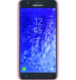 Coque TPU couleur pour Samsung Galaxy J7 2018 Rose