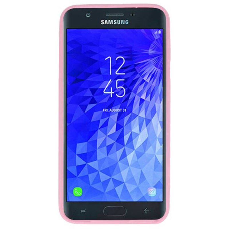 Custodia in TPU di colore per Samsung Galaxy J7 2018 Pink