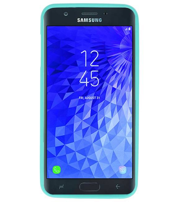 Farve TPU Taske til Samsung Galaxy J7 2018 Turkis