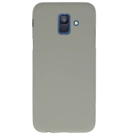 Custodia in TPU a colori per Samsung Galaxy A6 2018 Grigio