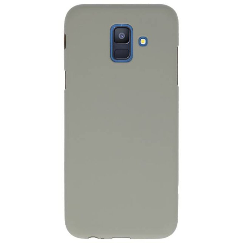 Custodia in TPU a colori per Samsung Galaxy A6 2018 Grigio