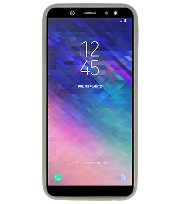 Custodia in TPU a colori per Samsung Galaxy A6 2018 Grigio