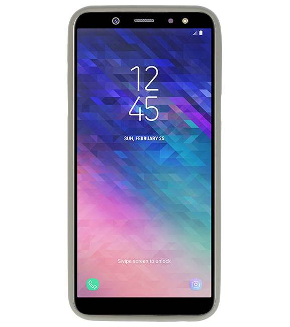 Farve TPU Taske til Samsung Galaxy A6 2018 Grå
