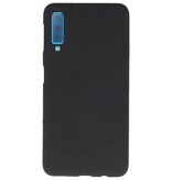 Custodia in TPU a colori per Samsung Galaxy A7 2018 Nero