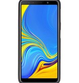 Custodia in TPU a colori per Samsung Galaxy A7 2018 Nero