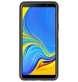 Custodia in TPU a colori per Samsung Galaxy A7 2018 Nero