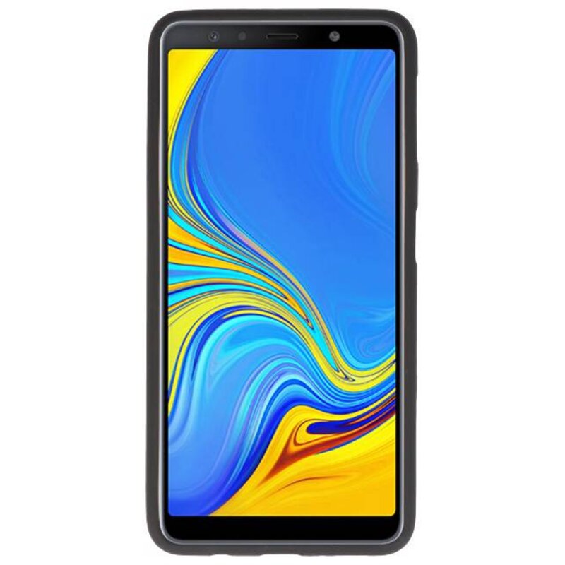 Coque TPU Couleur pour Samsung Galaxy A7 2018 Noir