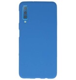Coque TPU Couleur pour Samsung Galaxy A7 2018 Marine