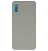 Coque TPU Couleur pour Samsung Galaxy A7 2018 Gris