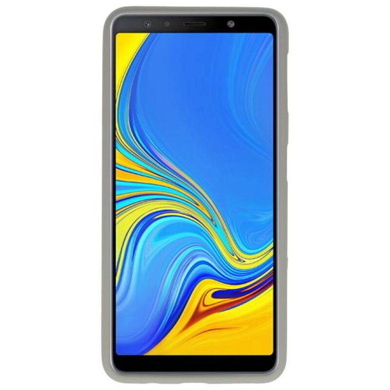 Coque TPU Couleur pour Samsung Galaxy A7 2018 Gris