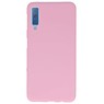 Farve TPU Taske til Samsung Galaxy A7 2018 Pink