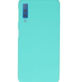 Coque TPU couleur pour Samsung Galaxy A7 2018 Turquoise