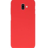 Coque TPU Couleur pour Samsung Galaxy J6 Plus Rouge