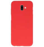 Coque TPU Couleur pour Samsung Galaxy J6 Plus Rouge