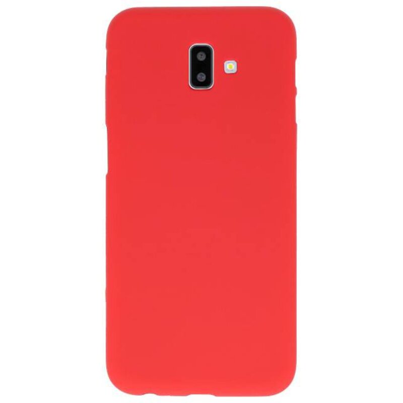 Funda TPU Color para Samsung Galaxy J6 Plus Rojo