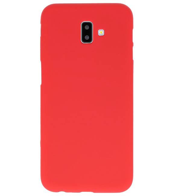 Color TPU Hoesje voor Samsung Galaxy J6 Plus Rood