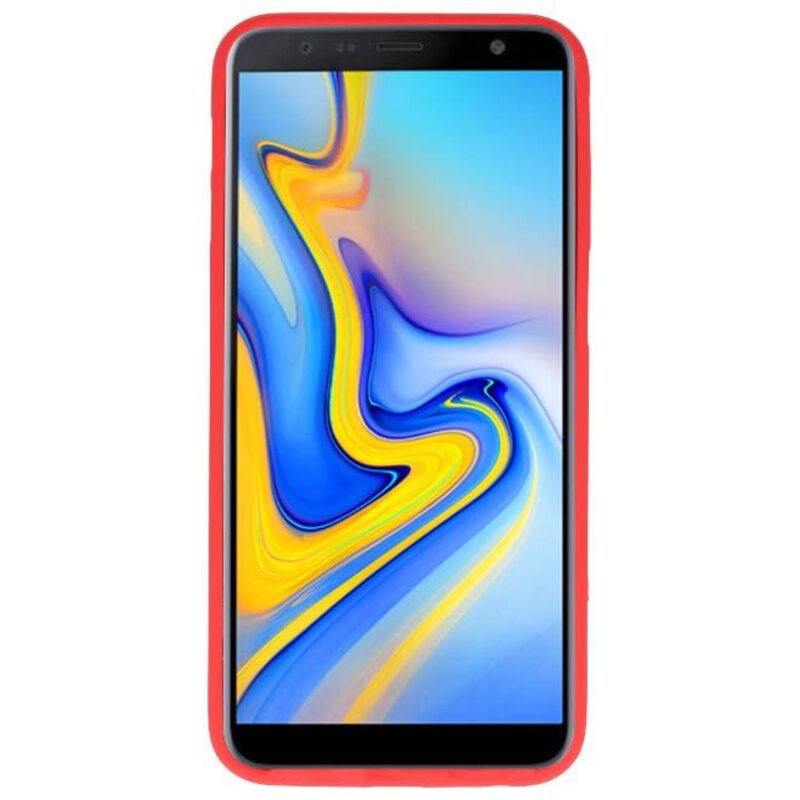 Farve TPU Taske til Samsung Galaxy J6 Plus Red