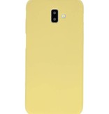 Color TPU Hoesje voor Samsung Galaxy J6 Plus Geel