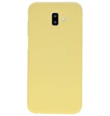 Coque TPU couleur pour Samsung Galaxy J6 Plus Jaune
