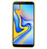 Farve TPU Taske til Samsung Galaxy J6 Plus Gul