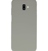 Coque TPU couleur pour Samsung Galaxy J6 Plus Gris