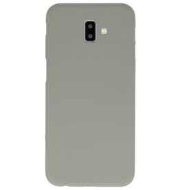 Color TPU Hoesje voor Samsung Galaxy J6 Plus Grijs