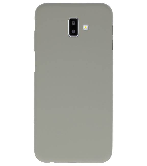 Color TPU Hoesje voor Samsung Galaxy J6 Plus Grijs