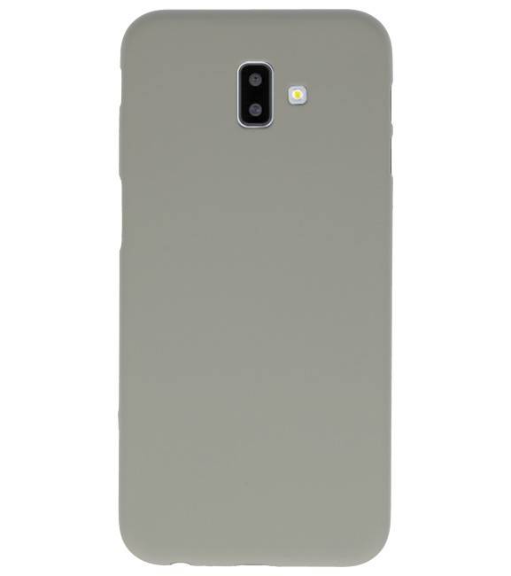 Funda TPU en color para Samsung Galaxy J6 Plus gris