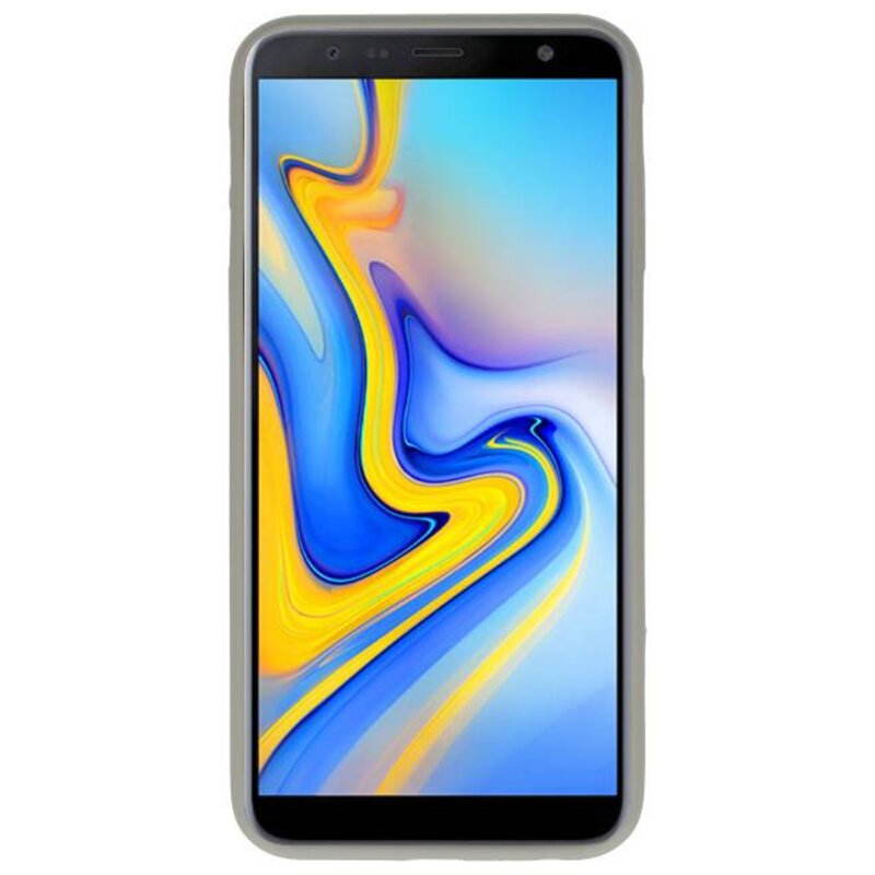 Funda TPU en color para Samsung Galaxy J6 Plus gris