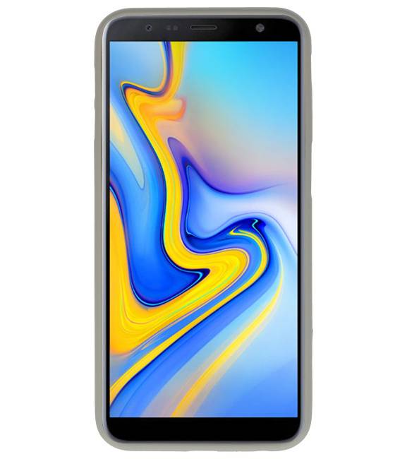 Farve TPU Taske til Samsung Galaxy J6 Plus Grå