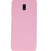 Funda TPU en color para Samsung Galaxy J6 Plus Rosa