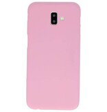 Farve TPU Taske til Samsung Galaxy J6 Plus Pink