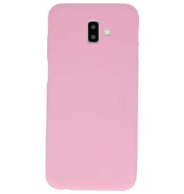 Funda TPU en color para Samsung Galaxy J6 Plus Rosa