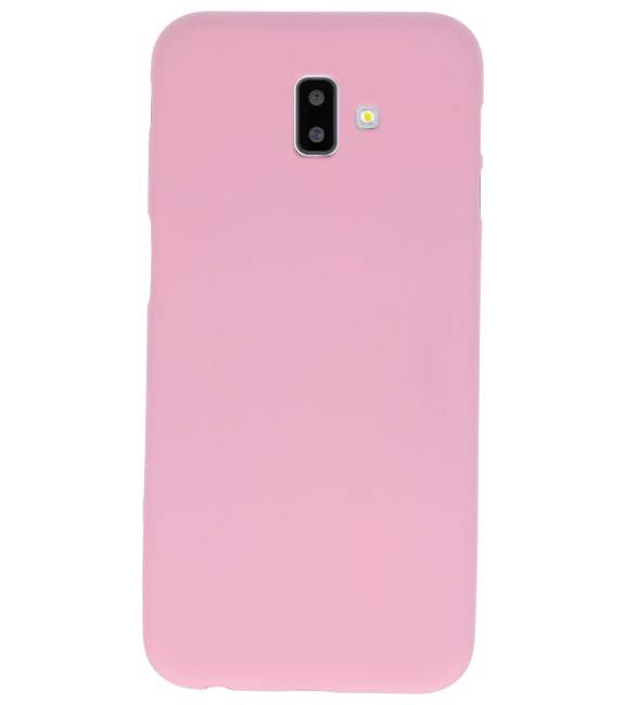 Coque TPU Couleur pour Samsung Galaxy J6 Plus Rose