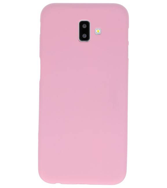 Funda TPU en color para Samsung Galaxy J6 Plus Rosa