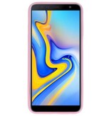 Farve TPU Taske til Samsung Galaxy J6 Plus Pink