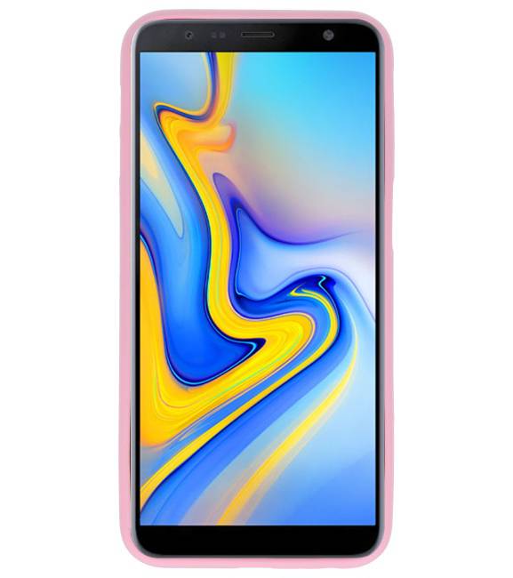 Custodia in TPU a colori per Samsung Galaxy J6 Plus Pink