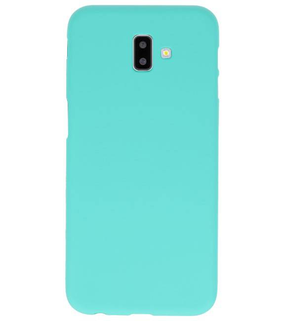 Funda en color para Samsung Galaxy J6 Plus turquesa - Mobielfashion.nl