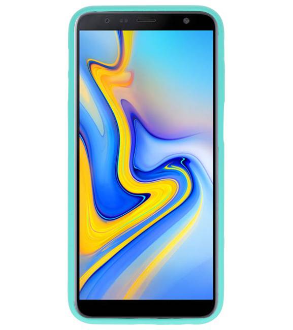 Farve TPU Taske til Samsung Galaxy J6 Plus Turkis