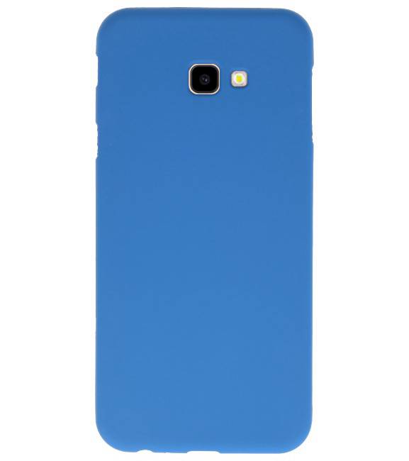 Coque TPU Couleur pour Samsung Galaxy J4 Plus Marine