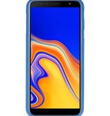 Farve TPU Taske til Samsung Galaxy J4 Plus Navy