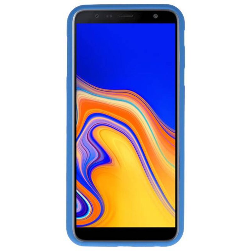 Custodia in TPU a colori per Samsung Galaxy J4 Plus Navy