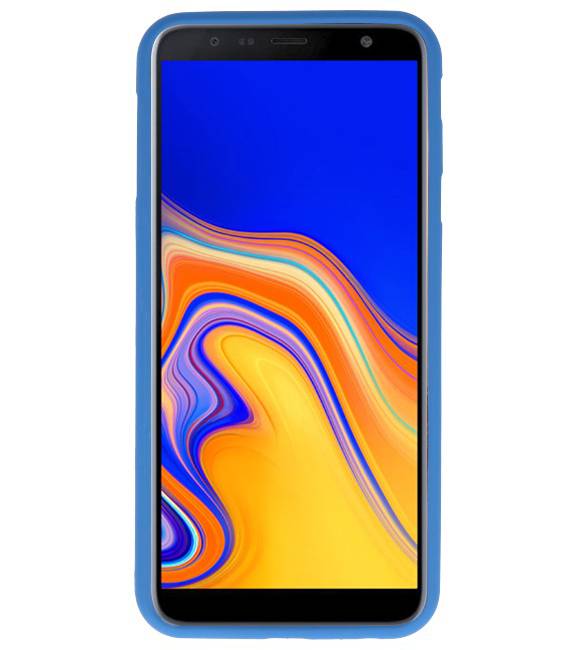 Farve TPU Taske til Samsung Galaxy J4 Plus Navy