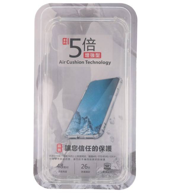 Schokbestendig TPU hoesje voor iPhone XR Transparant met verpakking