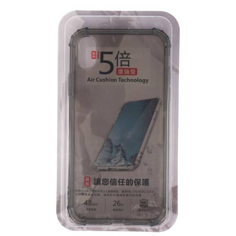 Funda TPU a prueba de golpes para iPhone XR Gris