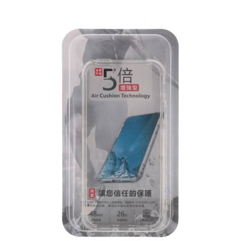 Funda de TPU a prueba de golpes para iPhone 5 transparente